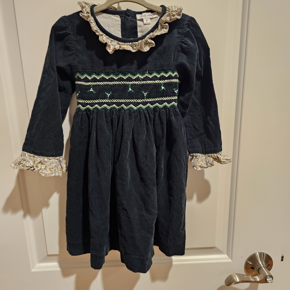 Lallie London Smocked Dress Girls Size 2